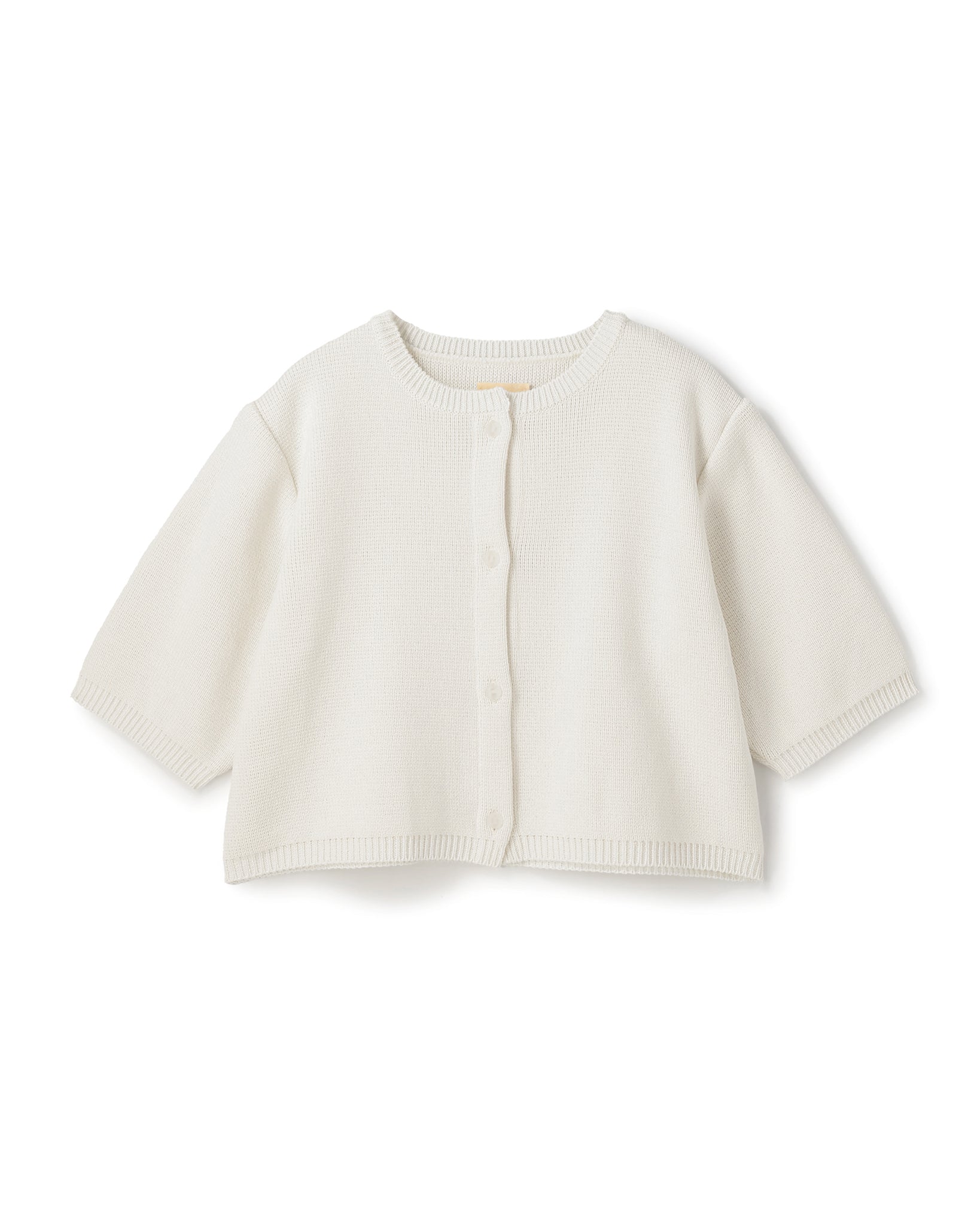 COTTON ACRYLIC SHORT SLEEVE KNIT CARDIGAN(コットンアクリルショートスリーブニットカーディガン)|BIYOMA(ビヨーマ)OFFICIAL ONLINE STORE
