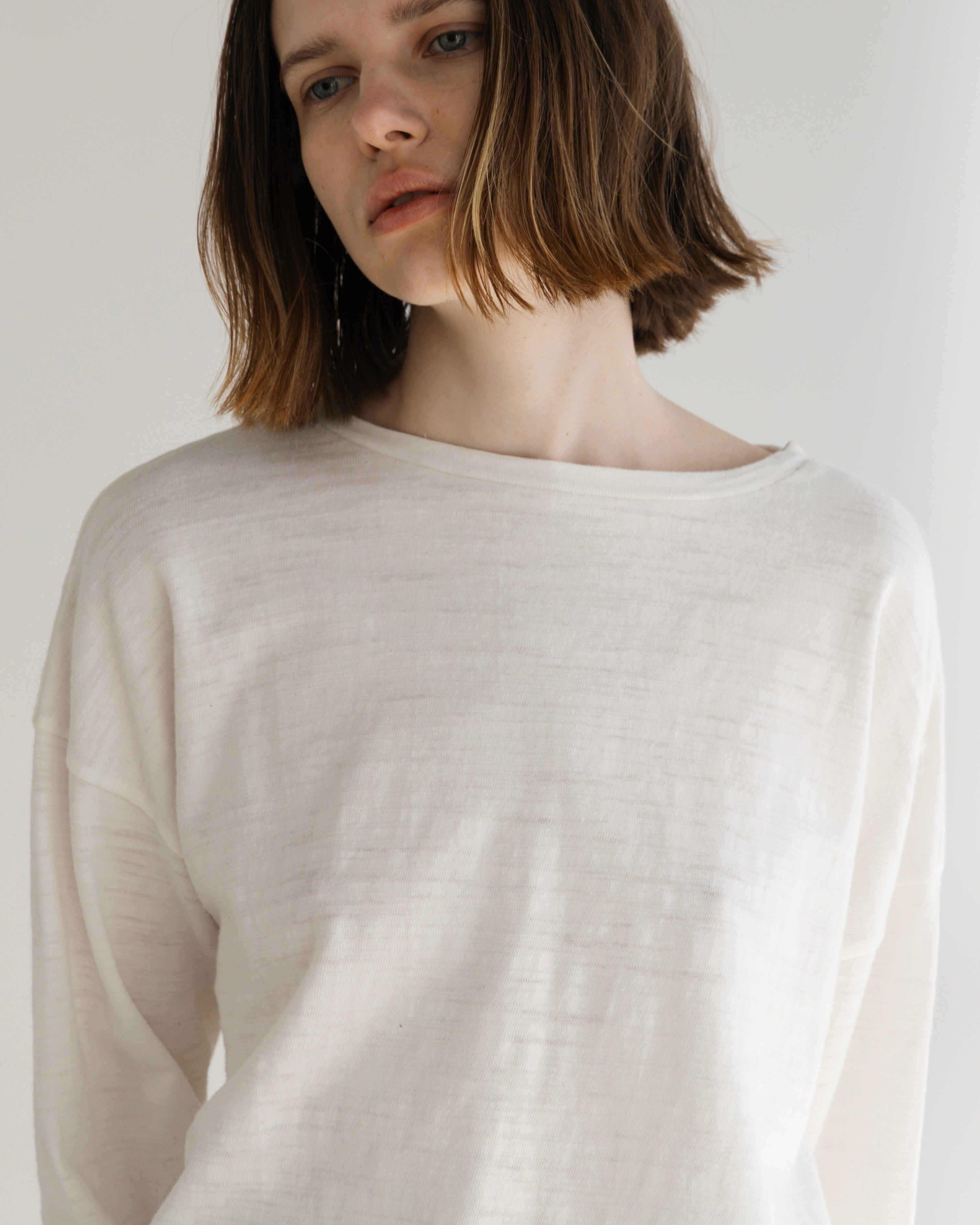 COTTON JERSEY LONG SLEEVE PULLOVER(コットンジャージロングスリーブプルオーバー)|BIYOMA(ビヨーマ)OFFICIAL ONLINE STORE