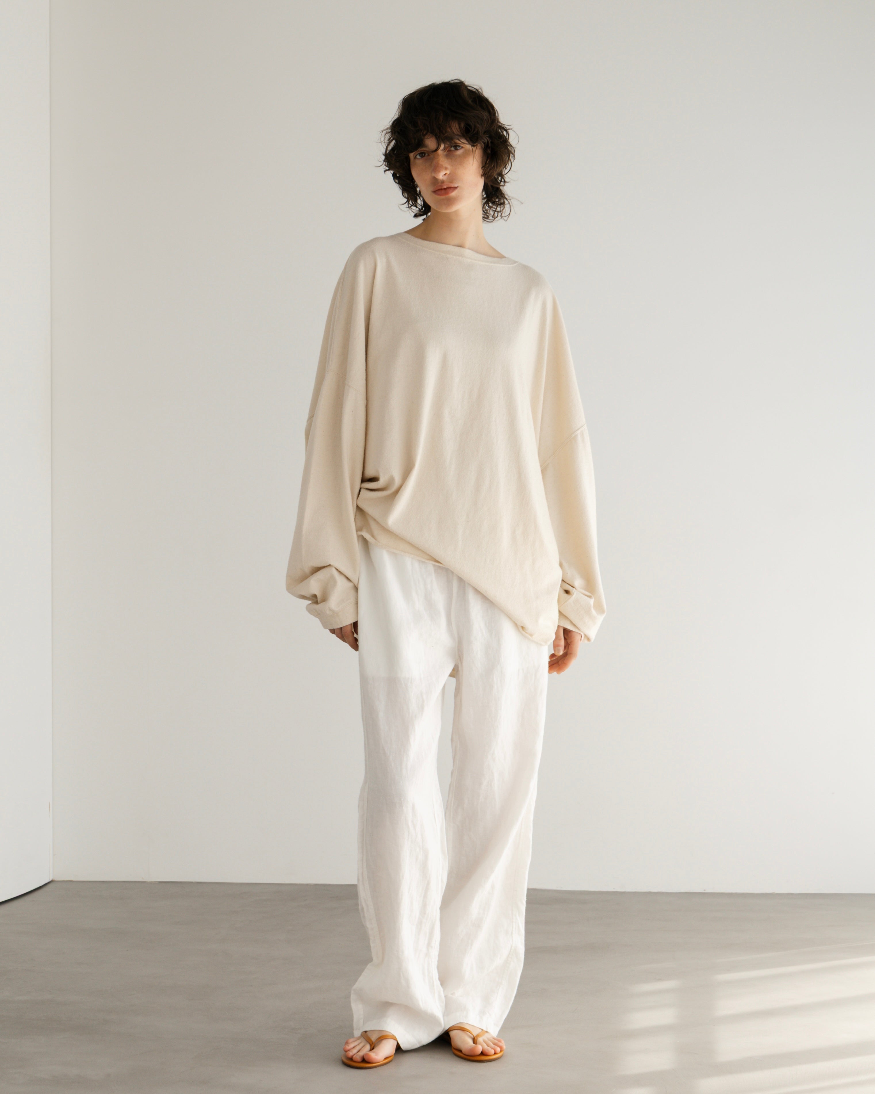 COTTON SILK LOOSE SILHOUETTE PULLOVER(コットンシルクルーズシルエットプルオーバー)|BIYOMA(ビヨーマ)OFFICIAL ONLINE STORE