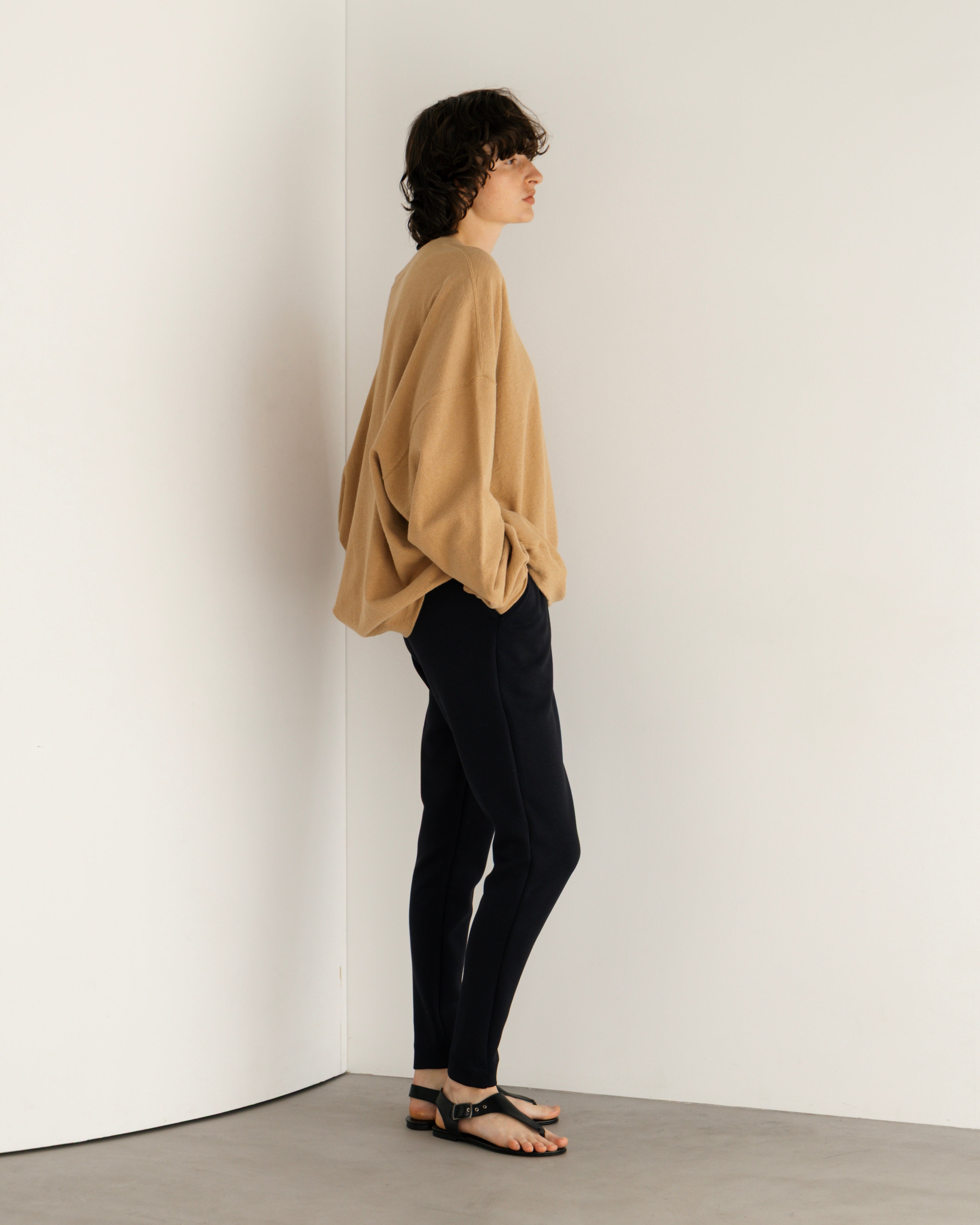 COTTON LINEN RIB LOOSE SILHOUETTE PULLOVER(コットンリネンリブルーズシルエットプルオーバー)|BIYOMA(ビヨーマ)OFFICIAL ONLINE STORE