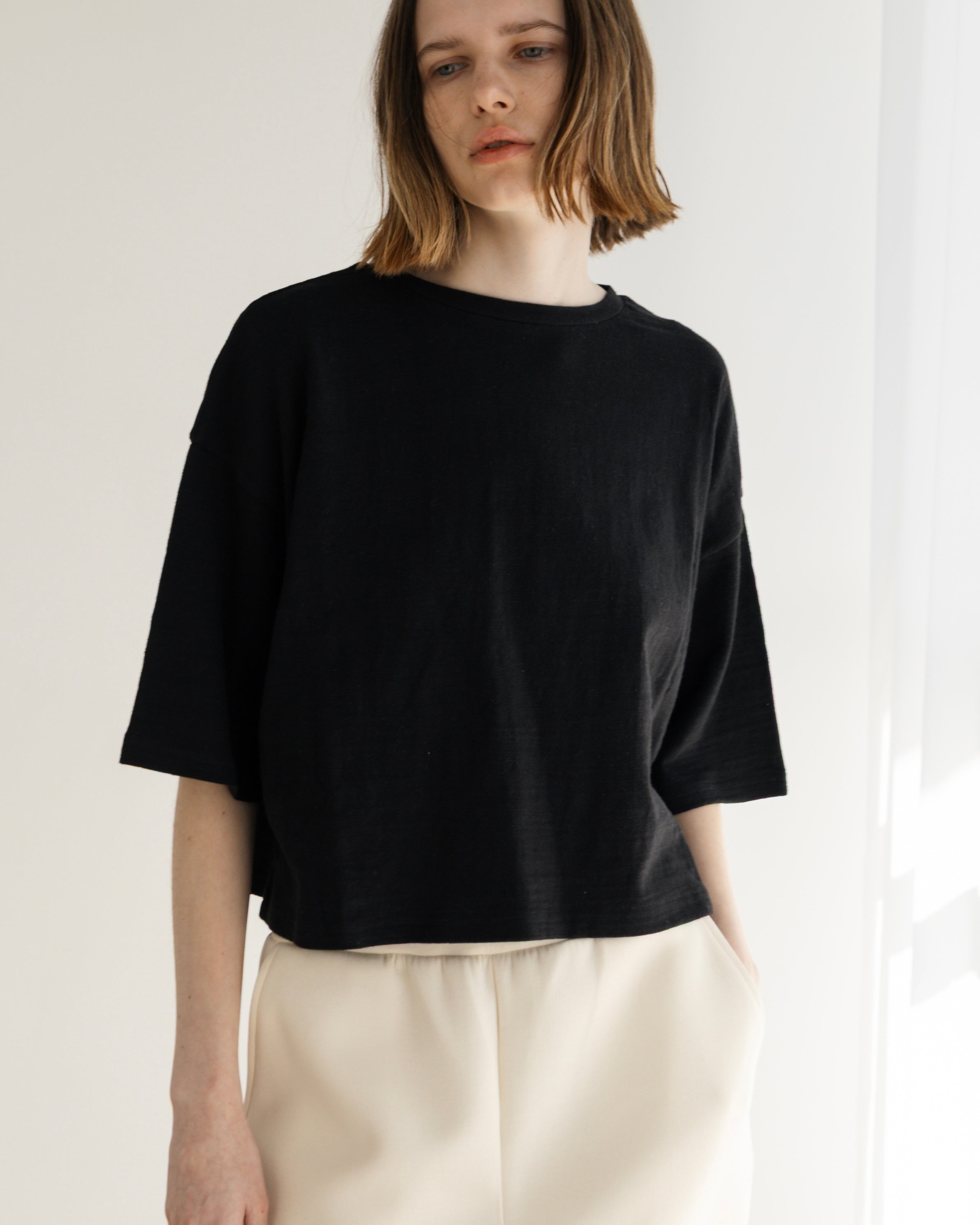 COTTON JERSEY SHORT SLEEVE PULLOVER(コットンジャージショートスリーブプルオーバー)|BIYOMA(ビヨーマ)OFFICIAL ONLINE STORE