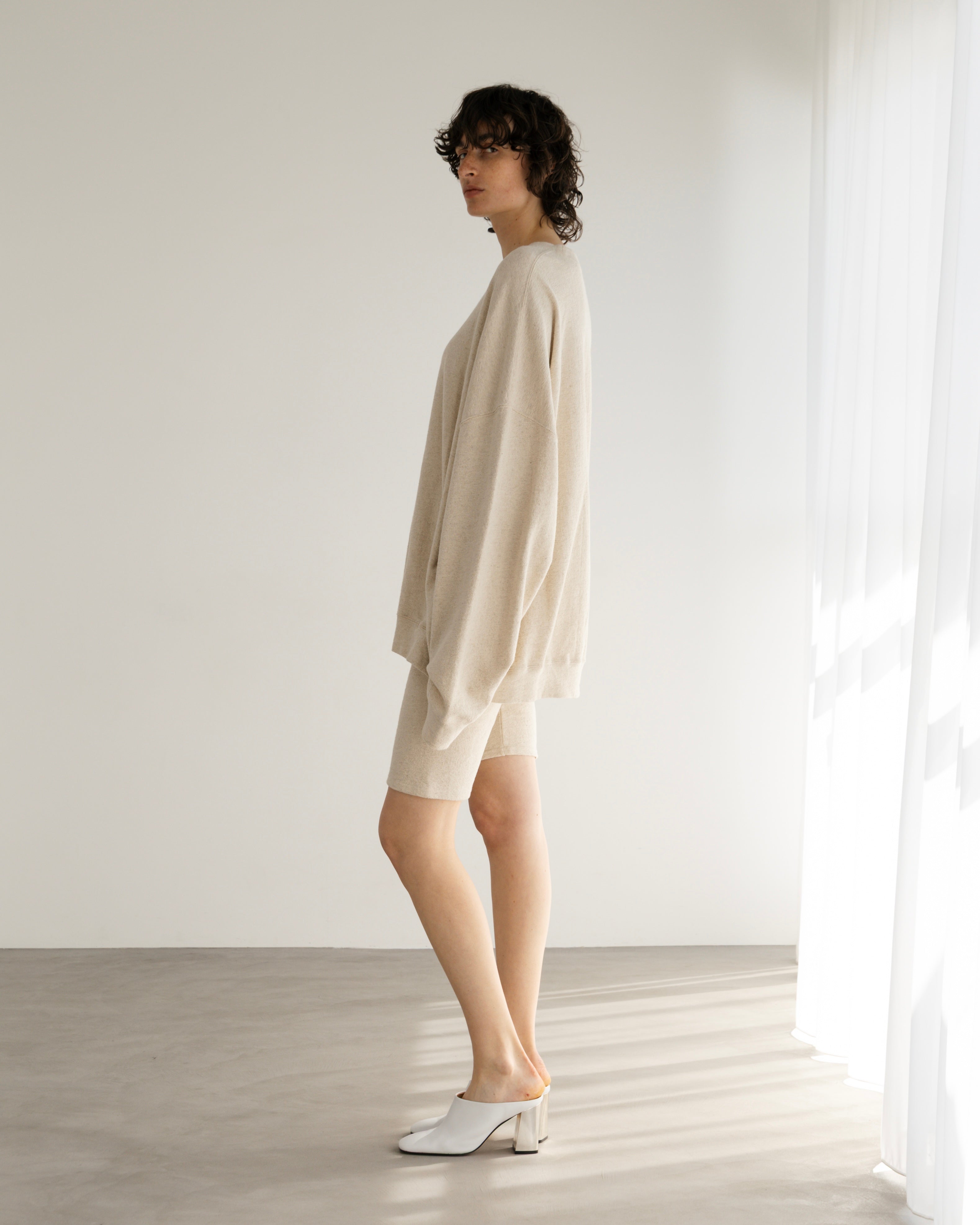 COTTON LINEN RIB SHORT LEGGINGS(コットンリネンリブショートレギンス)|BIYOMA(ビヨーマ)OFFICIAL ONLINE STORE