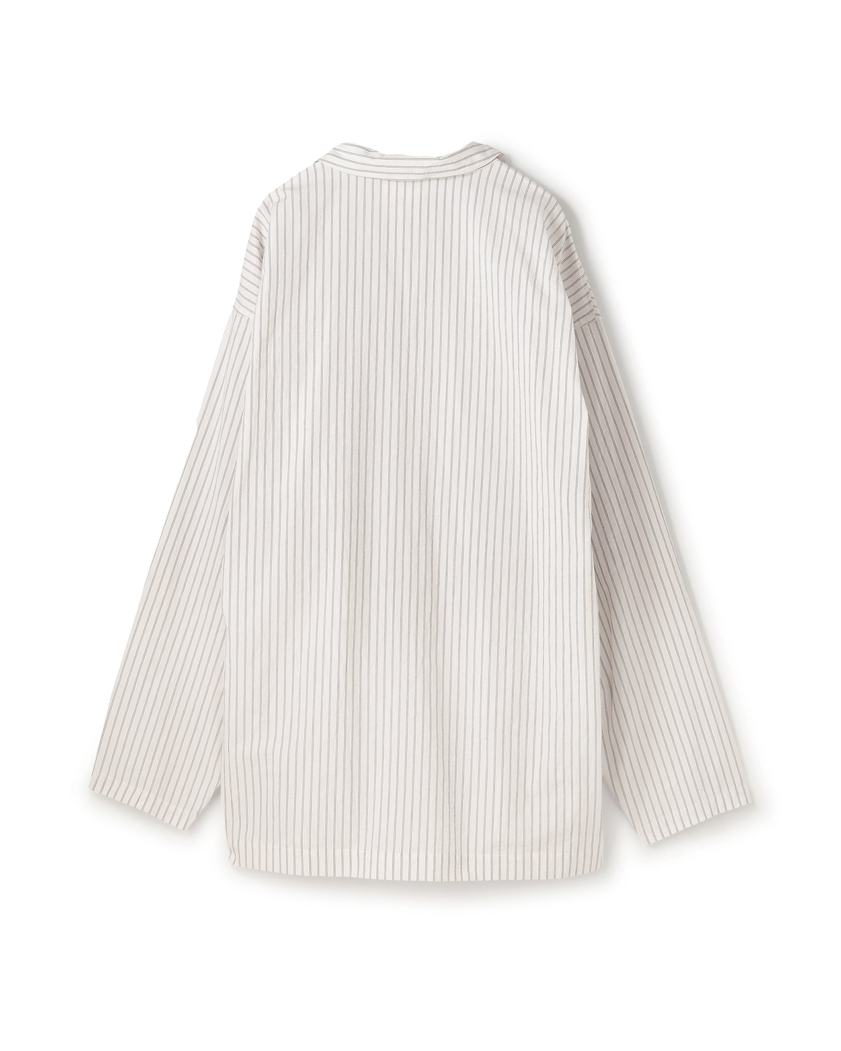 COTTON STRIPE OPEN COLLAR SHIRT（コットンストライプオープンカラーシャツ）｜BIYOMA（ビヨーマ）OFFICIAL ONLINE STORE