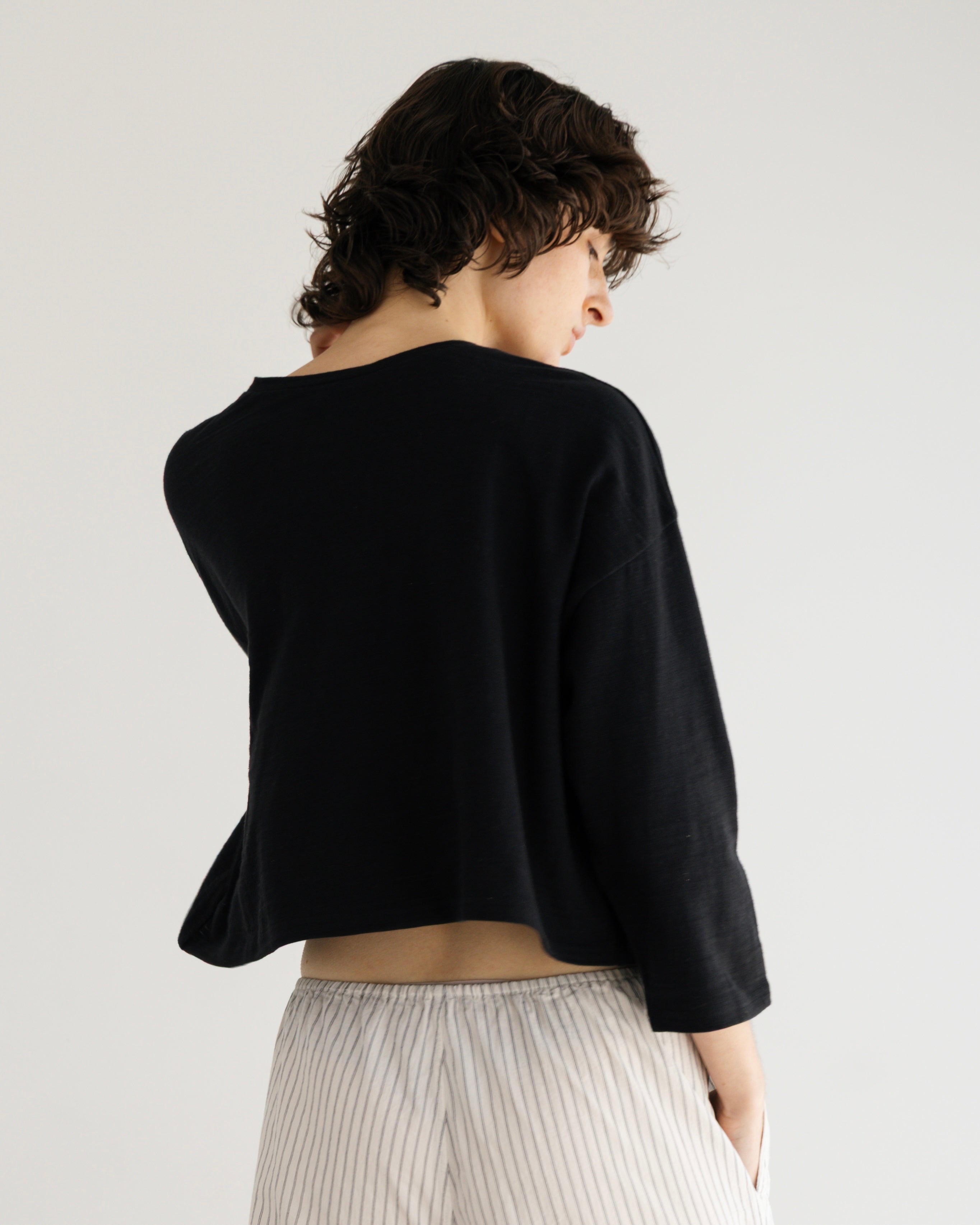 COTTON JERSEY LONG SLEEVE PULLOVER（コットンジャージロングスリーブプルオーバー）｜BIYOMA（ビヨーマ）OFFICIAL ONLINE STORE