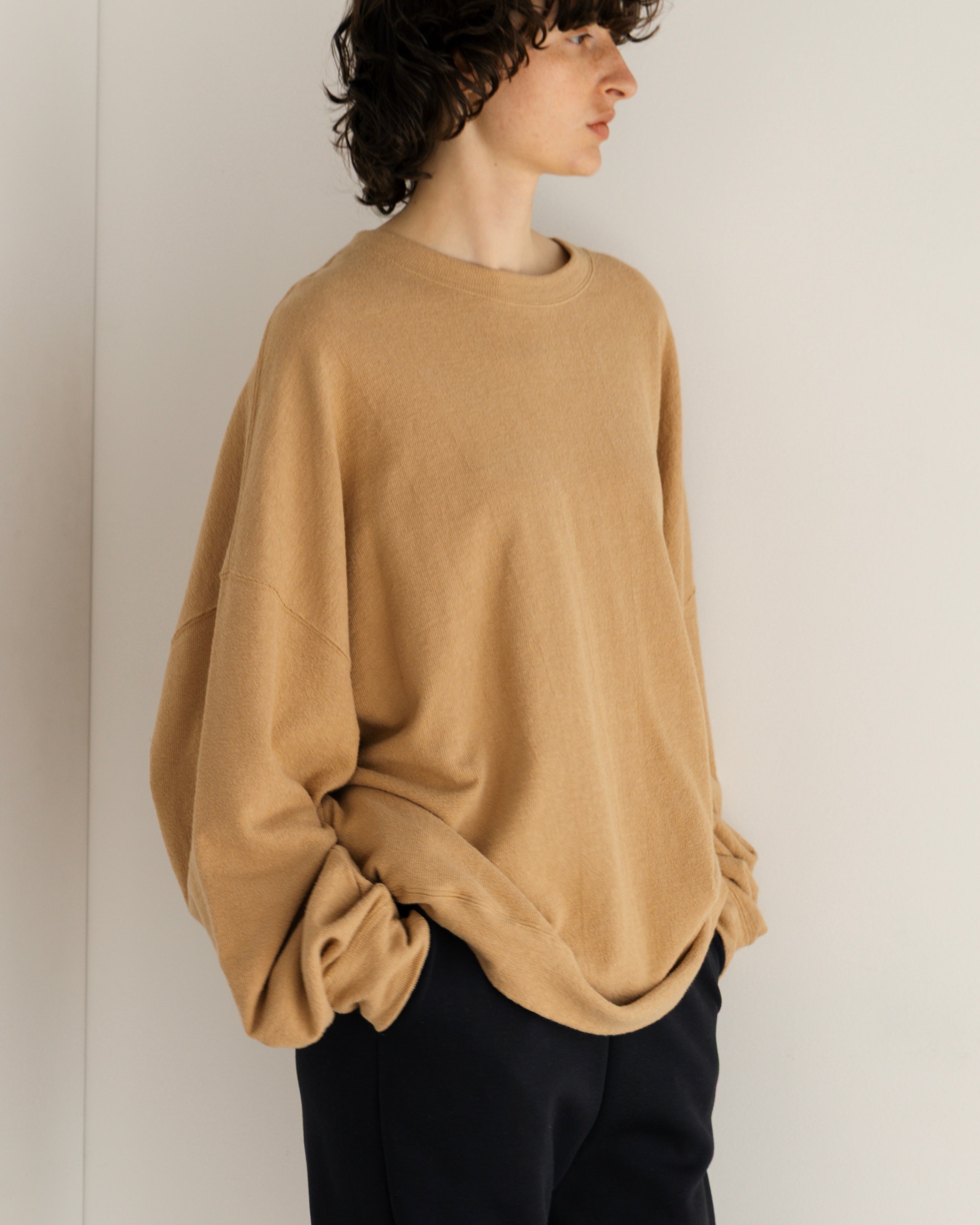COTTON LINEN RIB LOOSE SILHOUETTE PULLOVER（コットンリネンリブルーズシルエットプルオーバー）｜BIYOMA（ビヨーマ）OFFICIAL ONLINE STORE
